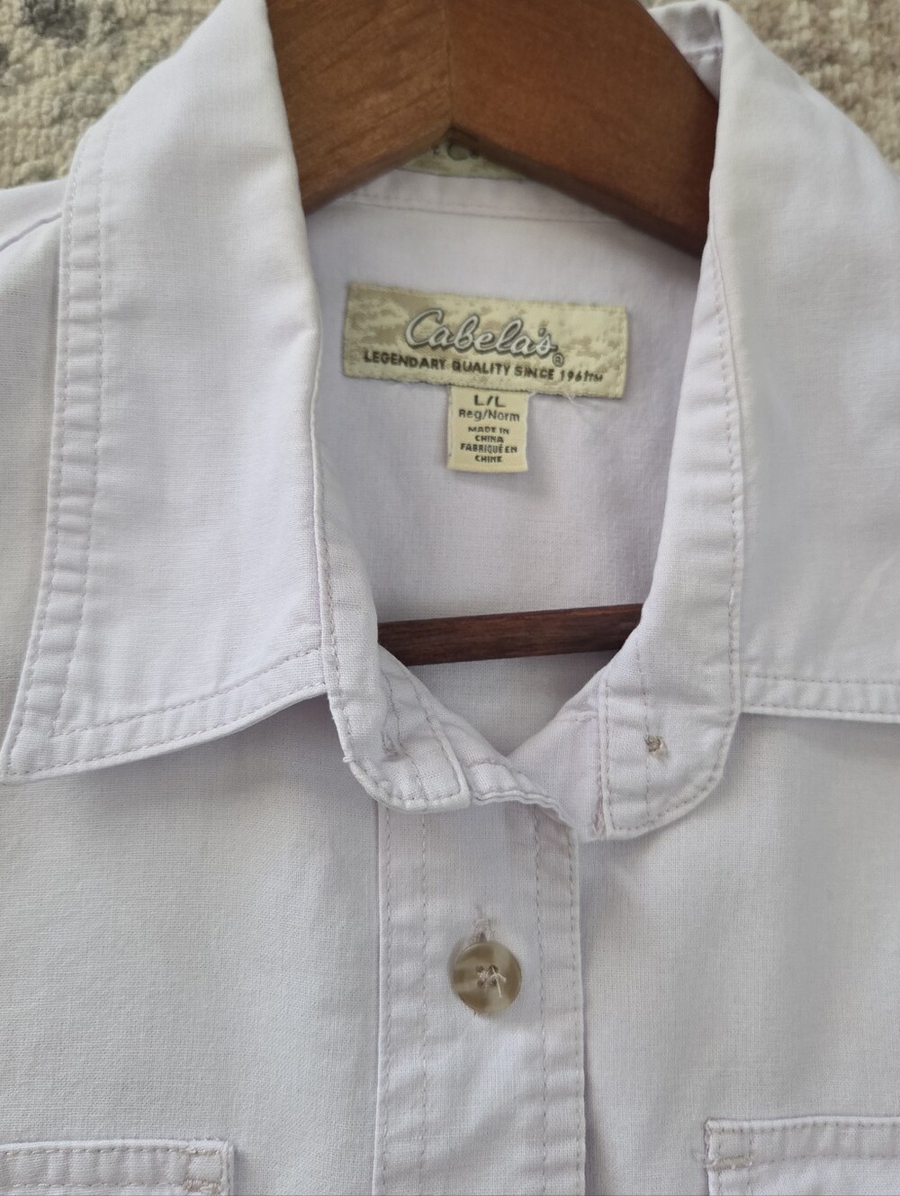 Cabelas Shirt Womens Large Gray Soft Canvas Trail Sleeveless Button Up Outdoor - Picture 4 of 9